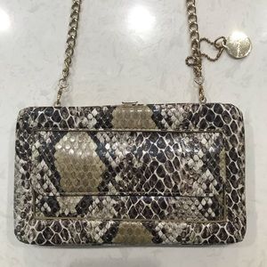 Small snakeskin print bag